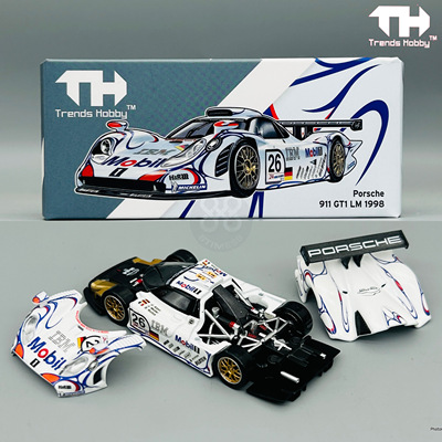 Trends Hobby  1/64 保时捷 GT1 LM 1988#26冠军拉花合金汽车模型