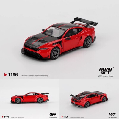 MINIGT 1:64 #1196 福特野马Ford Mustang GTD Race 红 合金车模