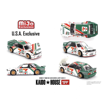 MINIGT 1/64 KAIDO HOUSE宝马BMW M3  绿色合金汽车模型摆件收藏