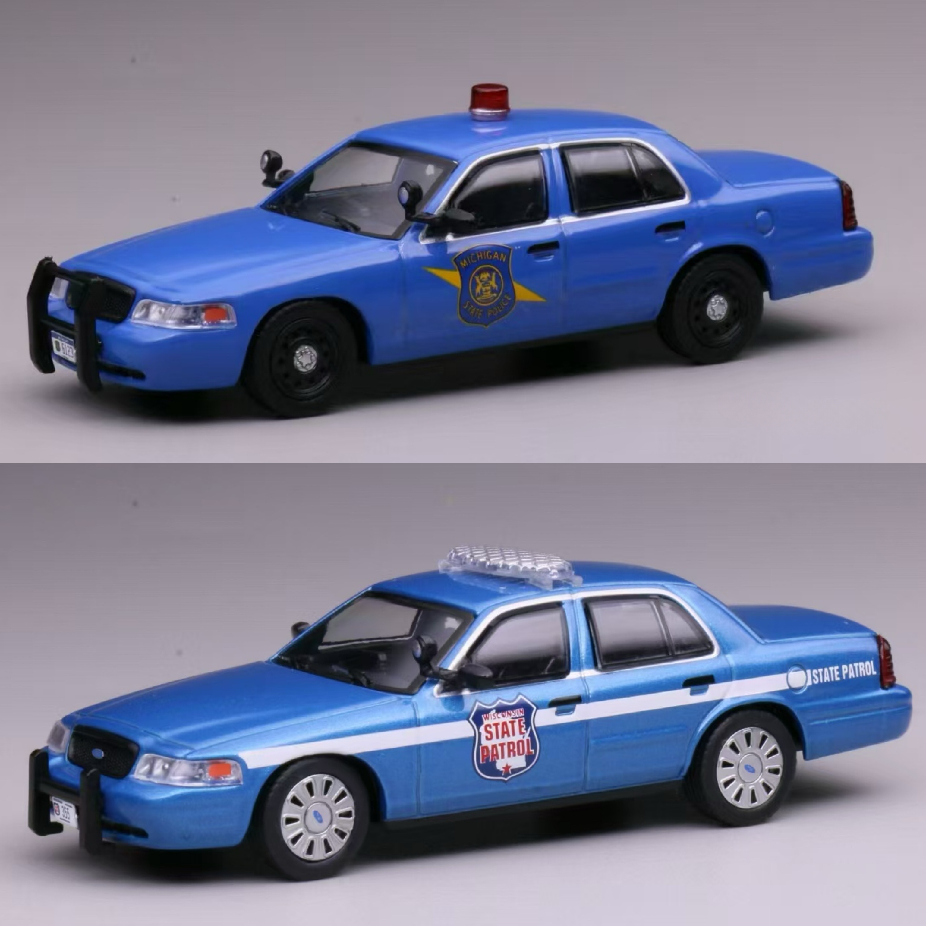 596 1/64 密歇根州警 威斯康辛州警 合金汽车模型摆件收藏玩具