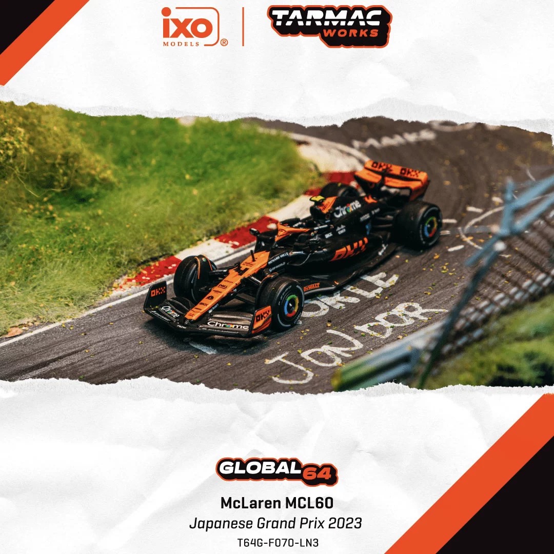 TW 1:64 迈凯伦McLaren MCL60 2023日本大奖赛 诺里斯 F1合金车模