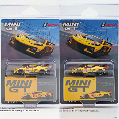 MINIGT 1:64 #1168#1197 雪佛兰Chevrolet Corvette Z06 GT3 车模