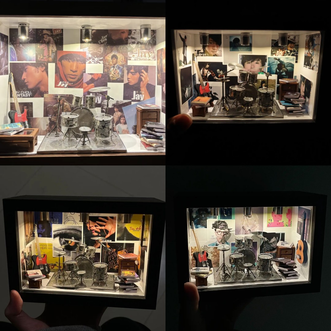 赵雷的小屋材料包周杰伦相框夜灯