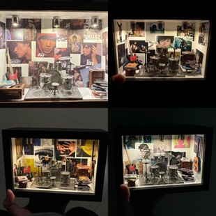 赵雷的小屋材料包周杰伦相框陶喆手工DIY拼装模型摆件礼物小夜灯