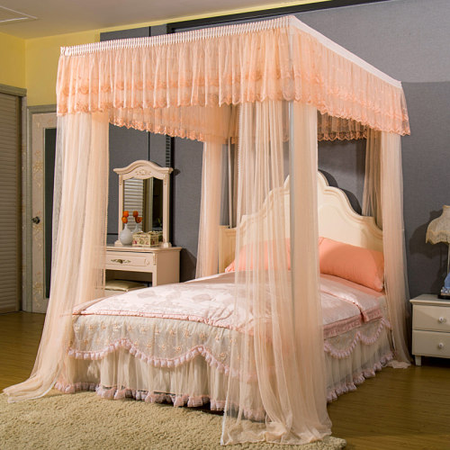 维美诗新款加厚蚊帐床帘落地家用