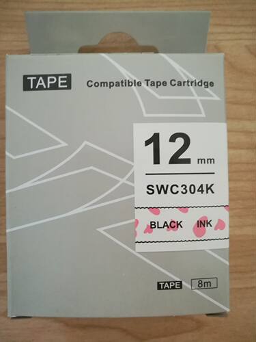 TAPE标签机色带12MM卡通色带LW-600P打印纸SR230C心雨心愿SWC302K