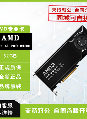 AMD Radeon AI Pro R9700 32GB专业卡 AI推理 科学计算模型部署卡