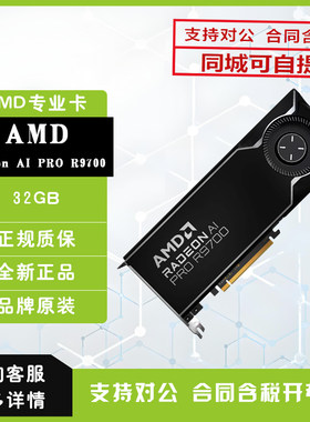 AMD Radeon AI Pro R9700 32GB专业卡 AI推理 科学计算模型部署卡