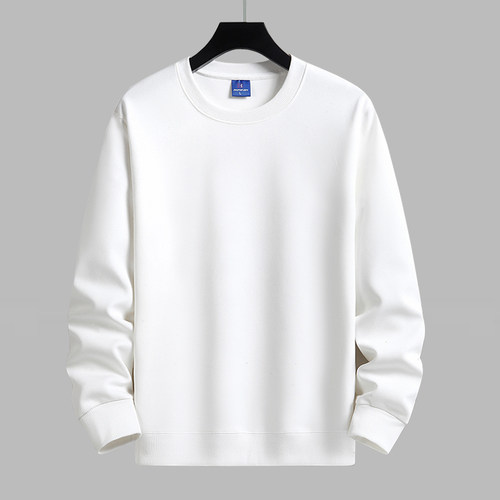 春秋冬卫衣纯色简约圆领套头