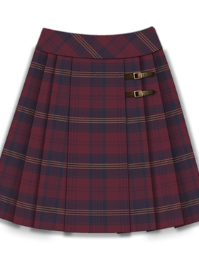 PINOPOCKET口袋商店【麻辣烫】TR平纹前箱褶JK制服裙