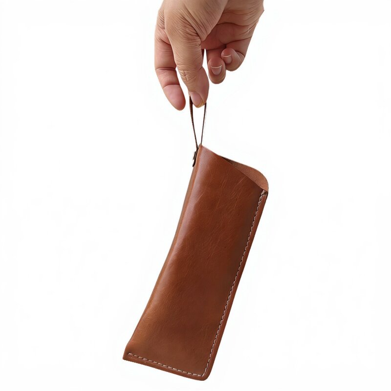 复古文艺眼镜皮套软真皮防磨男女士太阳墨镜老花镜保护便携收纳包