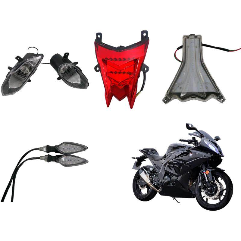 宝雕宝马摩托跑车大灯泡LED转向灯BD400电摩后尾灯牌照灯配件