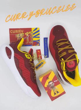 Under amour Curry11减震透气低帮篮球鞋