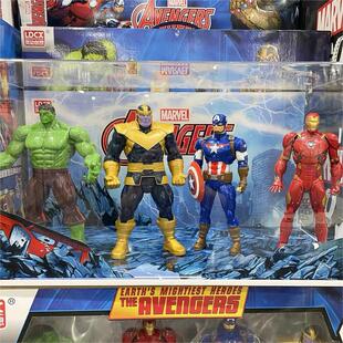山姆代购特价灵动创想LDCX漫威系列英雄豪华套装声光可动美队玩具