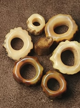 水鹿角坠子手工水鹿角圈子坠子挂饰