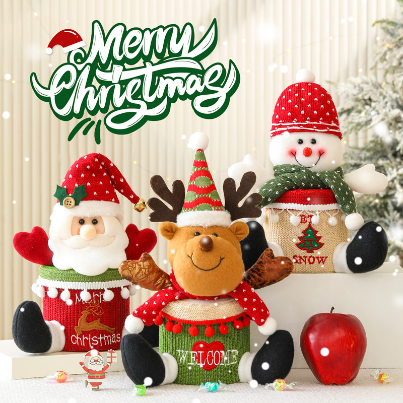 圣诞节乡村针织立体带脚苹果盒平安夜送女朋友同事圣诞礼物罐,节庆用品/礼品,圣诞装饰品,淘宝优惠券,粉丝福利购,淘宝优惠卷