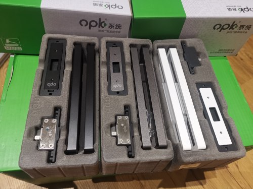 欧派克opk完美系统1640边框移门拉手推拉门磁吸锁黑白月光灰