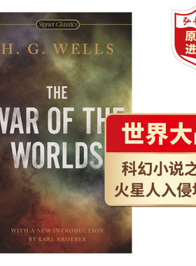 世界大战 世界之战 英文原版 The War of the Worlds 威尔斯Wells科幻小说之父 科幻文学名著电影原著 课外阅读 搭隐身人 时间机器