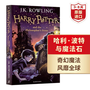 Harry 课外阅读 Potter Stone J.K.罗琳 and the 哈利波特与魔法石 搭圣诞小猪 Philosopher’s 英文原版