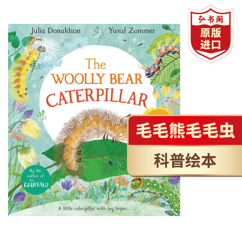 毛毛熊毛毛虫 羊毛熊 英文原版 the woolly bear caterpillar咕噜牛