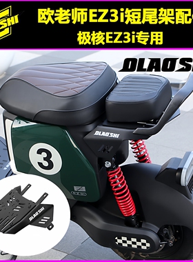欧老师改装适用极核EZ3i专用短尾架分体座小坐垫扶手靠背改装配件