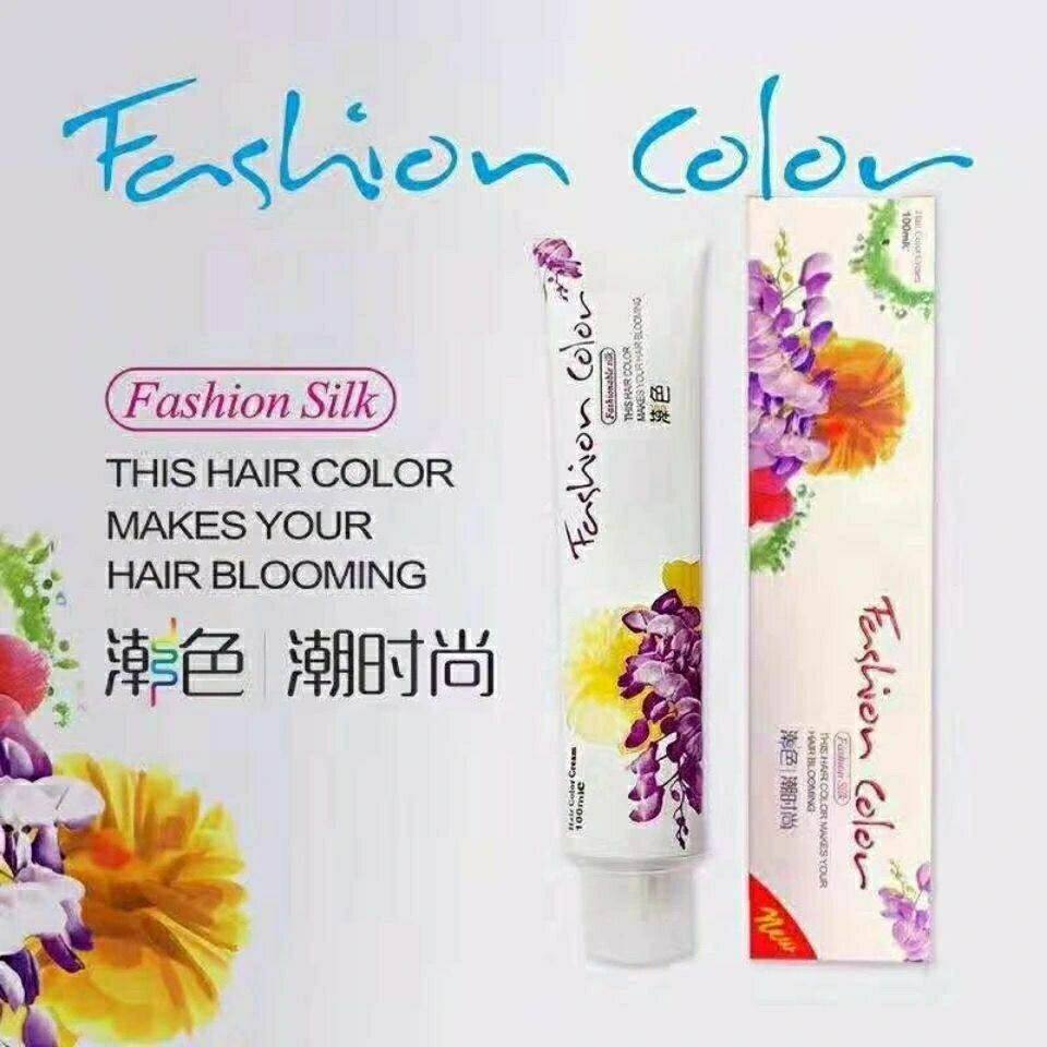 怡美姿潮色染膏潮时尚染发膏无氨无异味单支染膏发廊染发剂批发