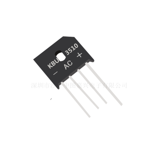 厂家直销 KBU3510 整流桥堆 35A 1000V 扁桥 DIP-4