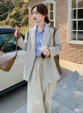 【新品首发】2025春季新款拼色西装W2502-P150-K218