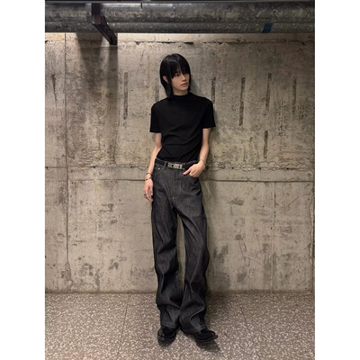 男高个子加长百搭微喇牛仔裤通勤神裤潮牌薄款夏季春季直筒裤190