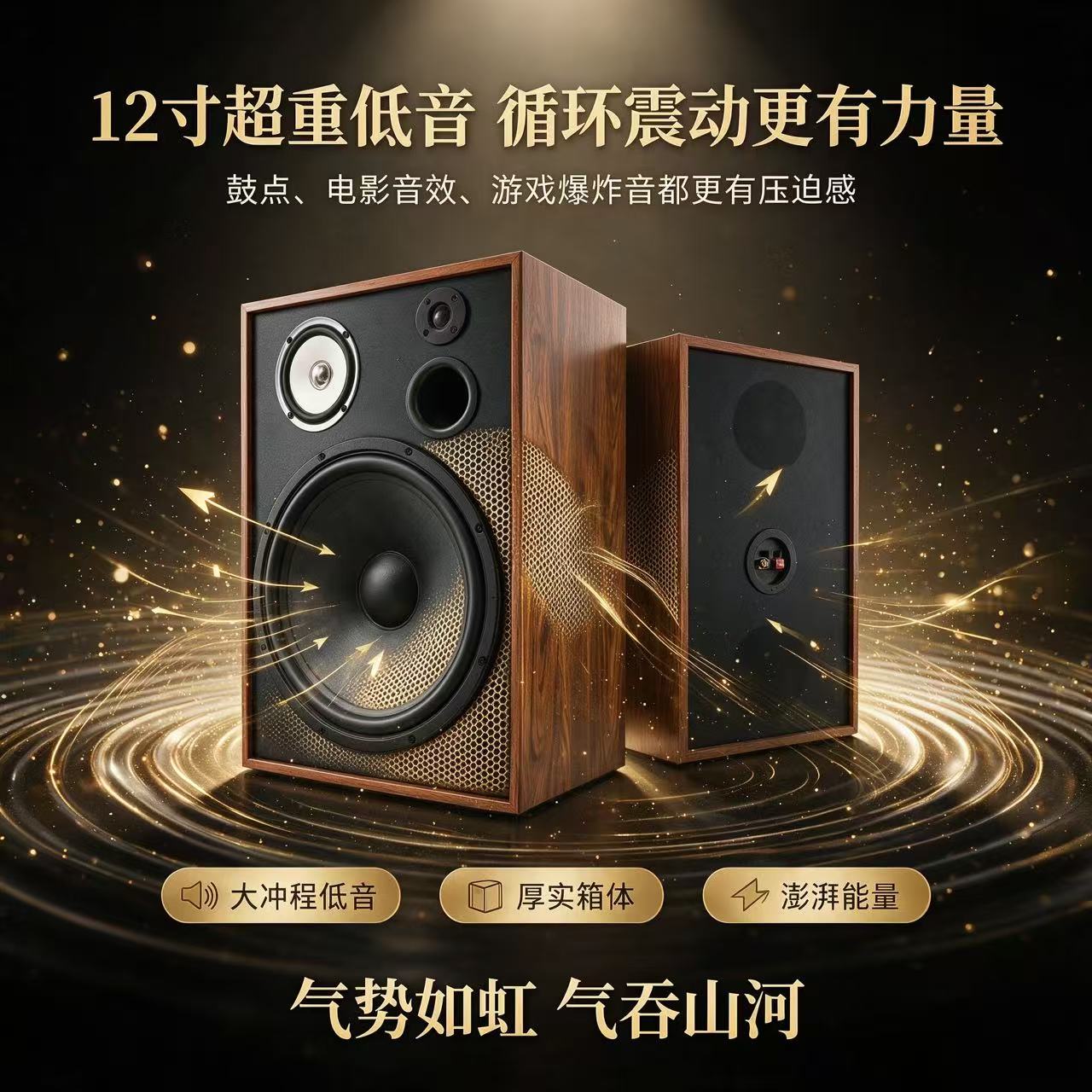 德国歌德MBquart A12旗舰12寸三分频无源落地音箱音响家庭影院