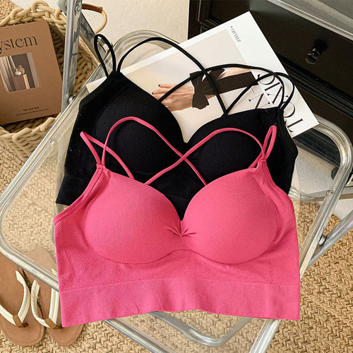 大码美背文胸女纯棉聚拢上托性感