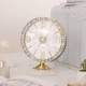 饰简约摆件 钟表小时钟装 家用创意贝壳闹钟客厅桌面摆放式 座钟台式