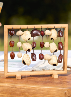 天然植物果壳风铃纯手工摆件