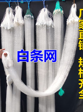 单层浮网沉网白条网鲫鱼网粘渔网