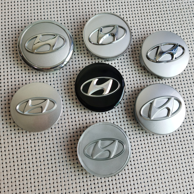 适用于北京现代悦动轮毂盖领动IX35圣达菲轮胎中心盖标汽车标志盖