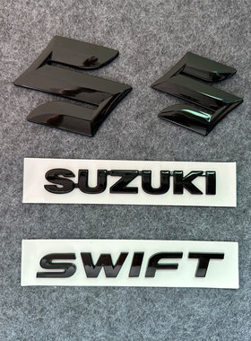 适用于铃木速翼特车标SWIFT英文字母速翼特雨燕前后标志方向盘标