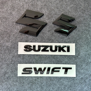 适用于铃木速翼特车标SWIFT英文字母速翼特雨燕前后标志方向盘标