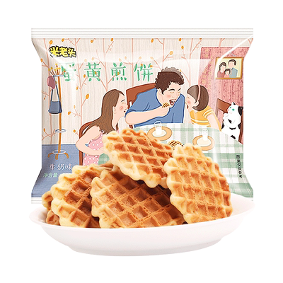 米老头蛋黄煎饼饼干零食小包装