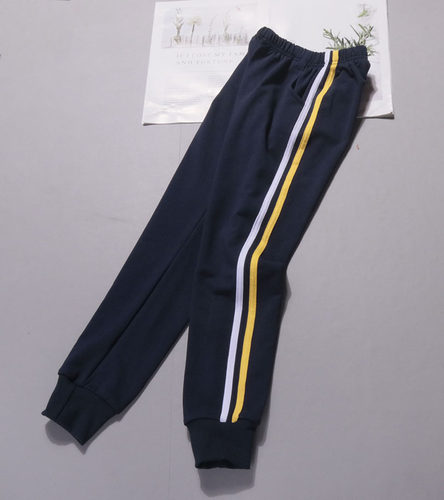 校服纯棉宽松深蓝色运动春秋冬款