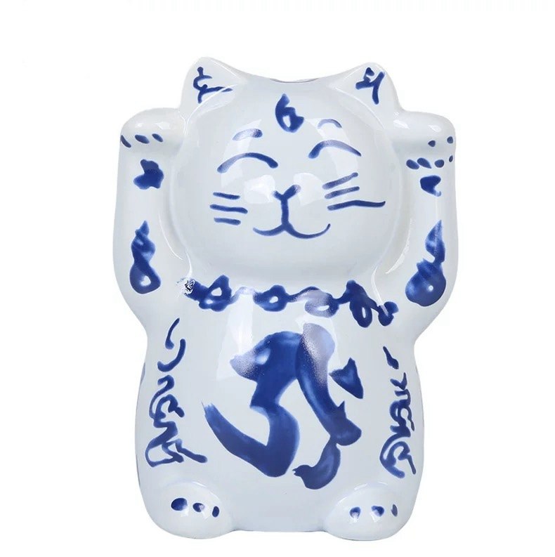 李居明2026年吉祥物招财猫储钱罐怡然种子招财钱罌家居店摆件陶瓷,家居饰品,桌面摆件,淘宝优惠券,粉丝福利购,淘宝优惠卷