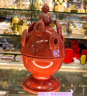 陶瓷-李居明八运吉祥物 火卸招财炉 -摆放南方 化口舌三碧是非