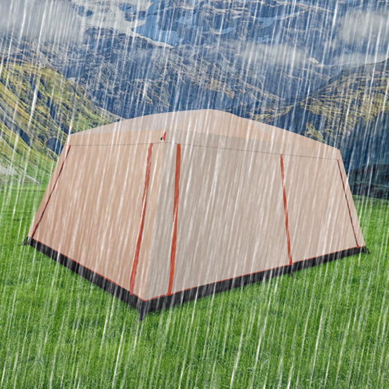 大帐篷防雨外账096帐篷专用户外露营野餐黑胶防晒野营过夜防雨披