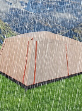 大帐篷防雨外账096帐篷专用户外露营野餐黑胶防晒野营过夜防雨披