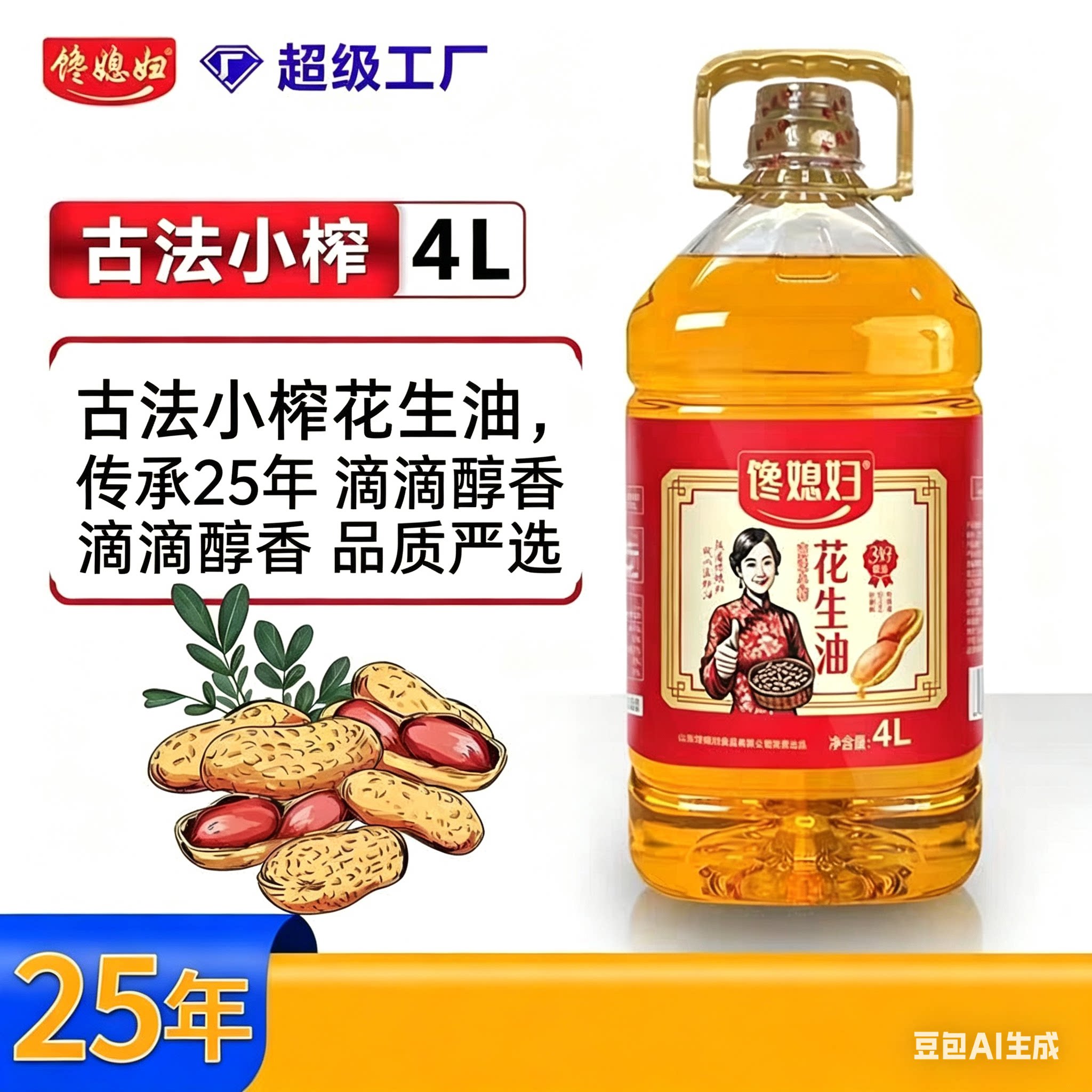 花生油一件代发包邮家用宿舍粮油批发中秋商用植物油福利食用油
