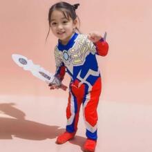 赛罗奥特曼衣服男童女孩迪迦连体衣泽塔COS六一儿童演出服装大人