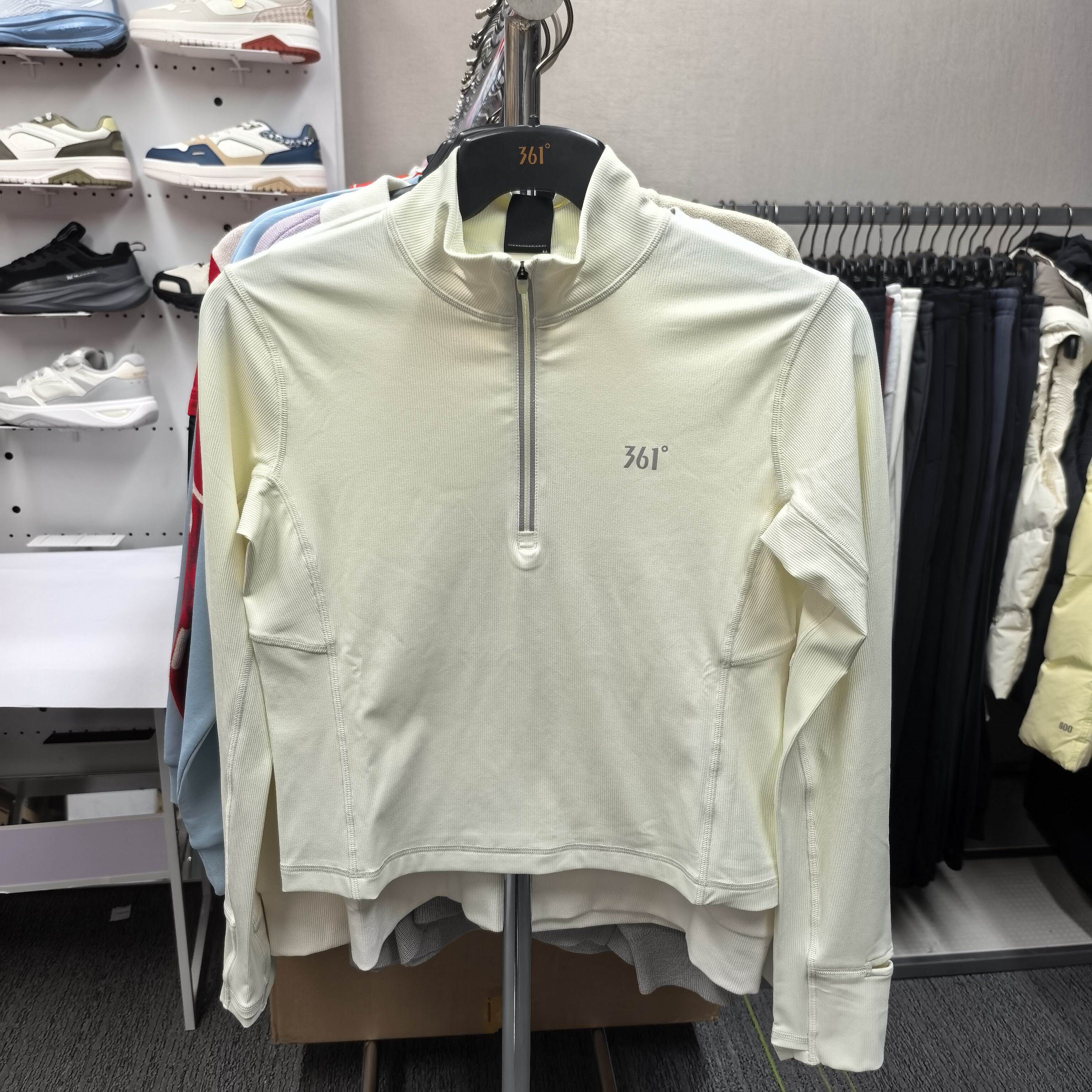 361度女款春季新款立领长T恤 562612102