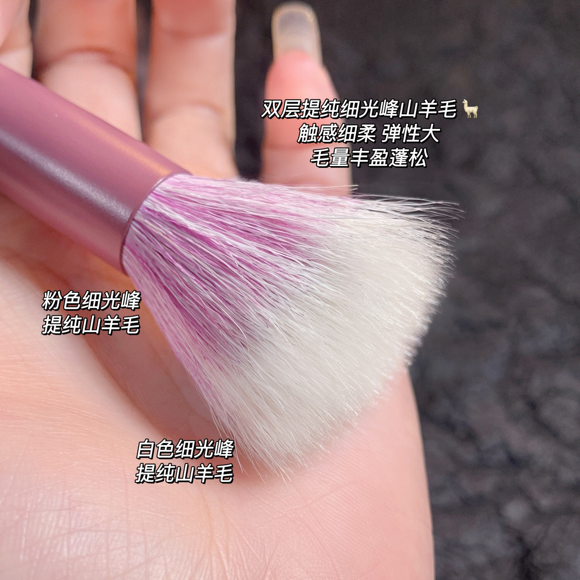 点彩刷天花板！faiccia 霏汐点彩刷羊毛腮红刷若有似无纯欲氛围感