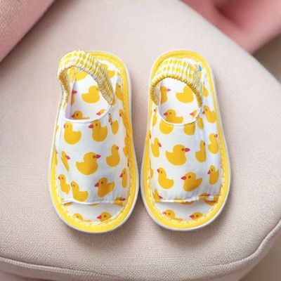 宝宝布拖鞋软底舒适棉布卡通居家