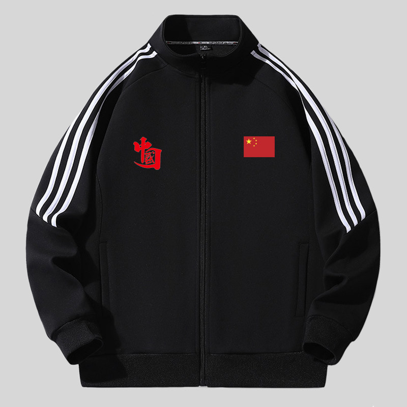 男装春秋中国China国家队服夹克运动足球训练服宽松休闲新款卫衣
