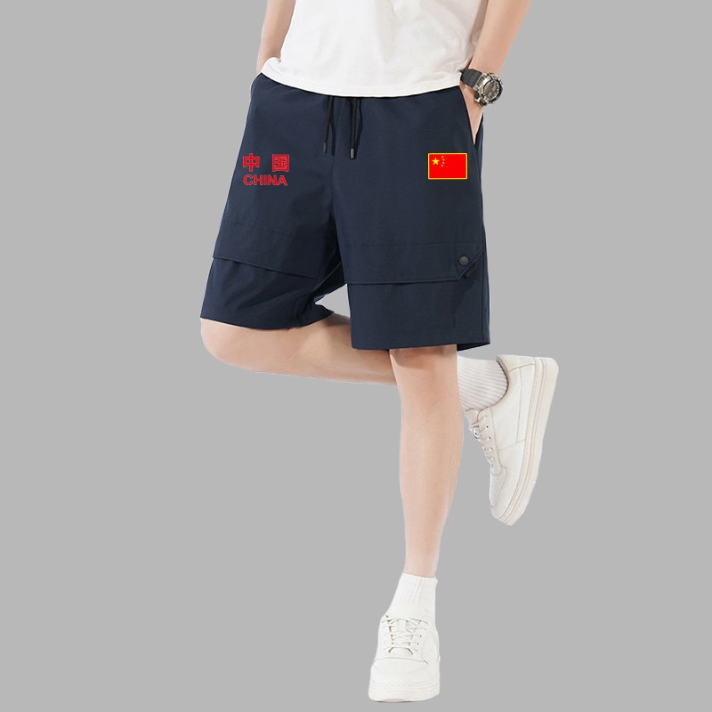 中国国家队五分裤夏季加大码